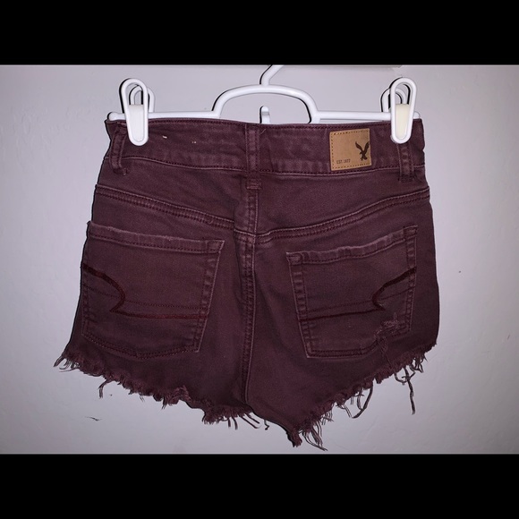 American Eagle Maroon Shorts - Picture 3 of 3